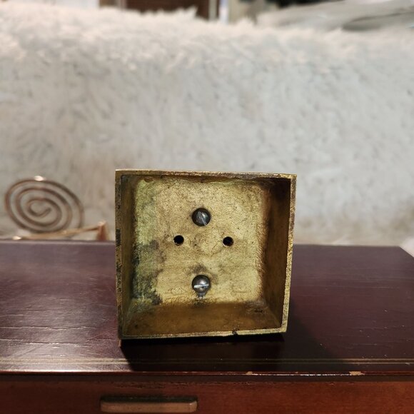 Vintage Brass Ganesha Statue 3.5" Hindu Elephant God Figurine - Picture 8 of 8